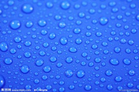 蓝色水珠背景