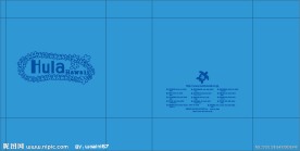 小花字母LOGO设计宣传手袋