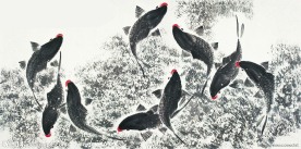 国画 鲤鱼