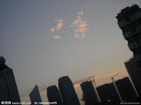 晚霞的天空