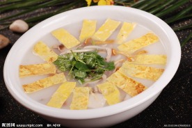 煎蛋珍菌汤