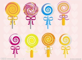 棒棒糖 蝴蝶结 糖果