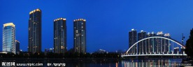 宁波琴桥夜景