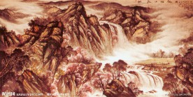 桃花山壮观图