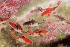 国画鲤鱼