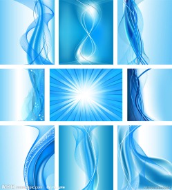 蓝色动感线条背景