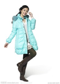 羽绒服模特