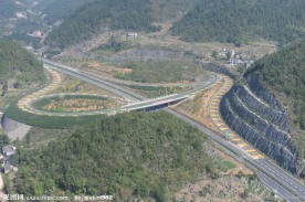 湖北沪蓉西高速航拍照片