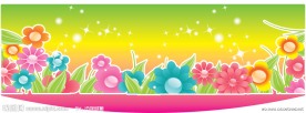卡通花纹底图