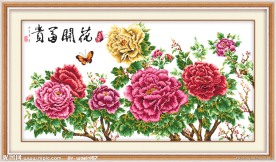 花开富贵 蝴蝶