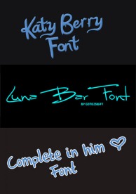 英文手写字体