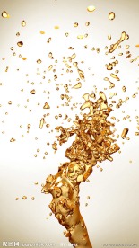 飞溅的美容植物油