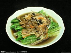 豆豉鲮鱼油麦菜