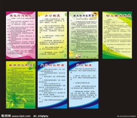 幼儿园管理制度展板