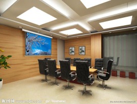 3D会议室模型