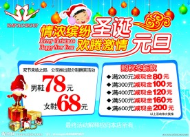 圣诞元旦海报