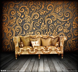 古典花纹沙发