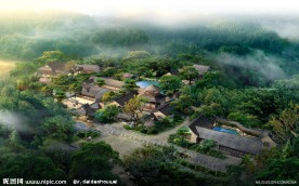 园林鸟瞰效果图