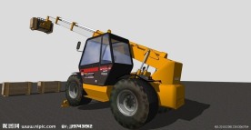 自卸小吊车精细模型