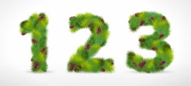 阿拉伯数字矢量素材