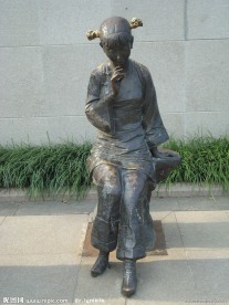 棋师塑像