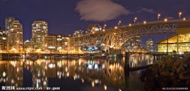 湖边城市夜景
