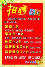 招聘启示