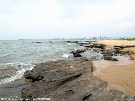 海南海口假日海滩