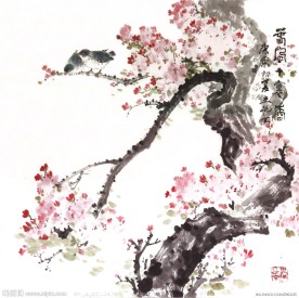 水墨画 梅花