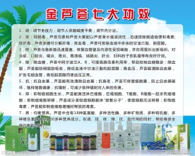 金芦荟七大功效