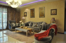 客厅样板间精装