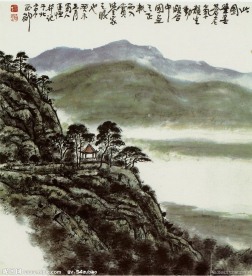江流异彩暮川虚