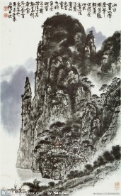舟艇闲夏图