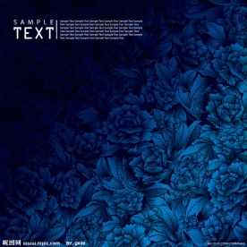 欧式古典花纹花朵底纹