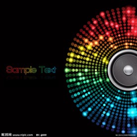 炫彩动感光点放射线条