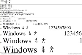 甲骨文字体