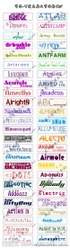 可爱英文字体1