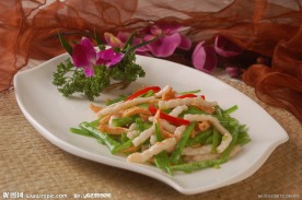 碧绿鱼丝炒虾干