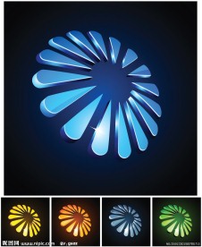 3d动感logo标志设计素材