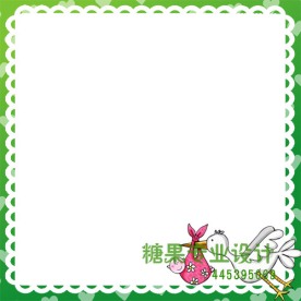 白鹤边框设计图