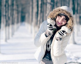 雪中女孩