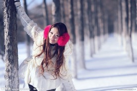 雪中女孩