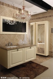 洗手间洗手台盥洗室盥洗台卫生间浴室样板间铺砖