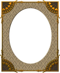 金色花纹边框