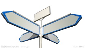 带路径的指示牌