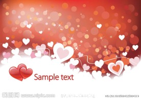 红桃心背景矢量素材