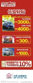 长安汽车 易拉宝广告