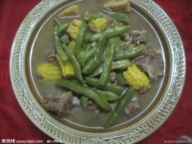 排骨豆角玉米