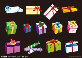 节日礼盒矢量素材