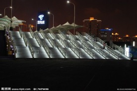 上海浦西高架步桥 LED夜景照明